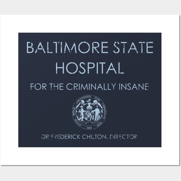 The Baltimore State Hospital for the Criminally Insane, distressed Wall Art by hauntedjack